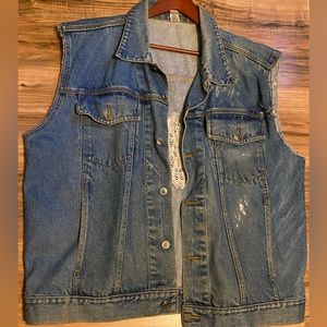 Denim Biker Vest